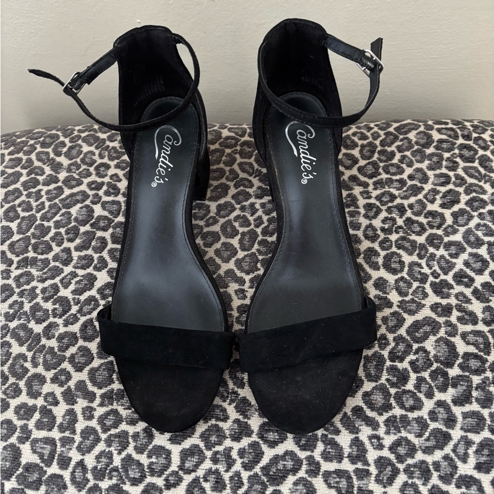 Black Ankle Strap Heels